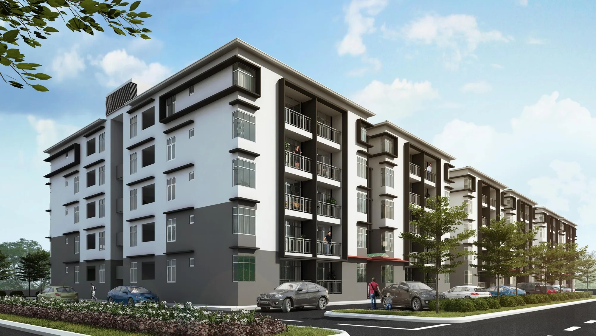 沙巴斗亚兰 Telipok E Residence E Residence 五层公寓楼效果图（发展商手册）
