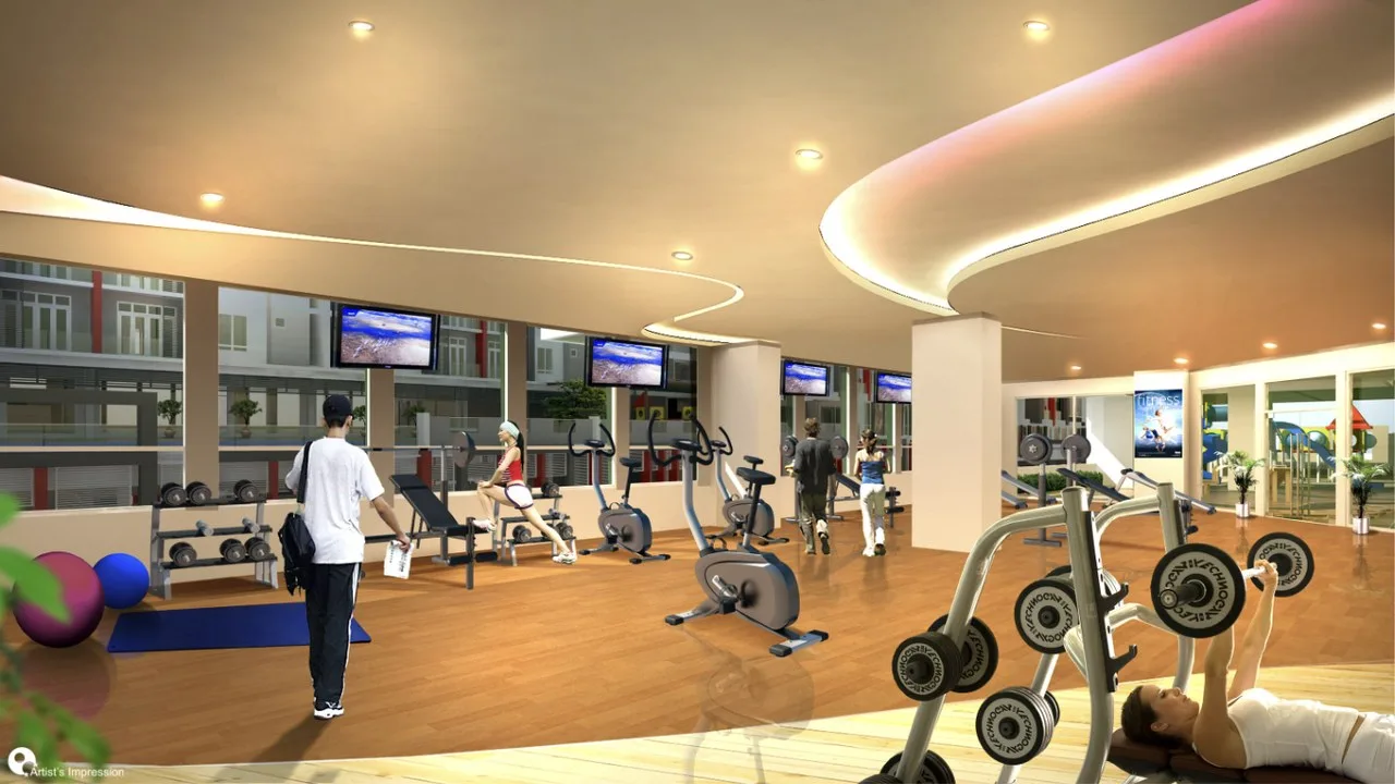 Elements Garden gymnasium, artist's impression, Raja Uda, Butterworth, Penang