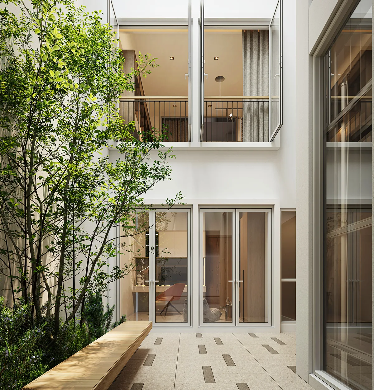 Fera Courtyard Terraces official building image from the developer, Andaman Island, Penang