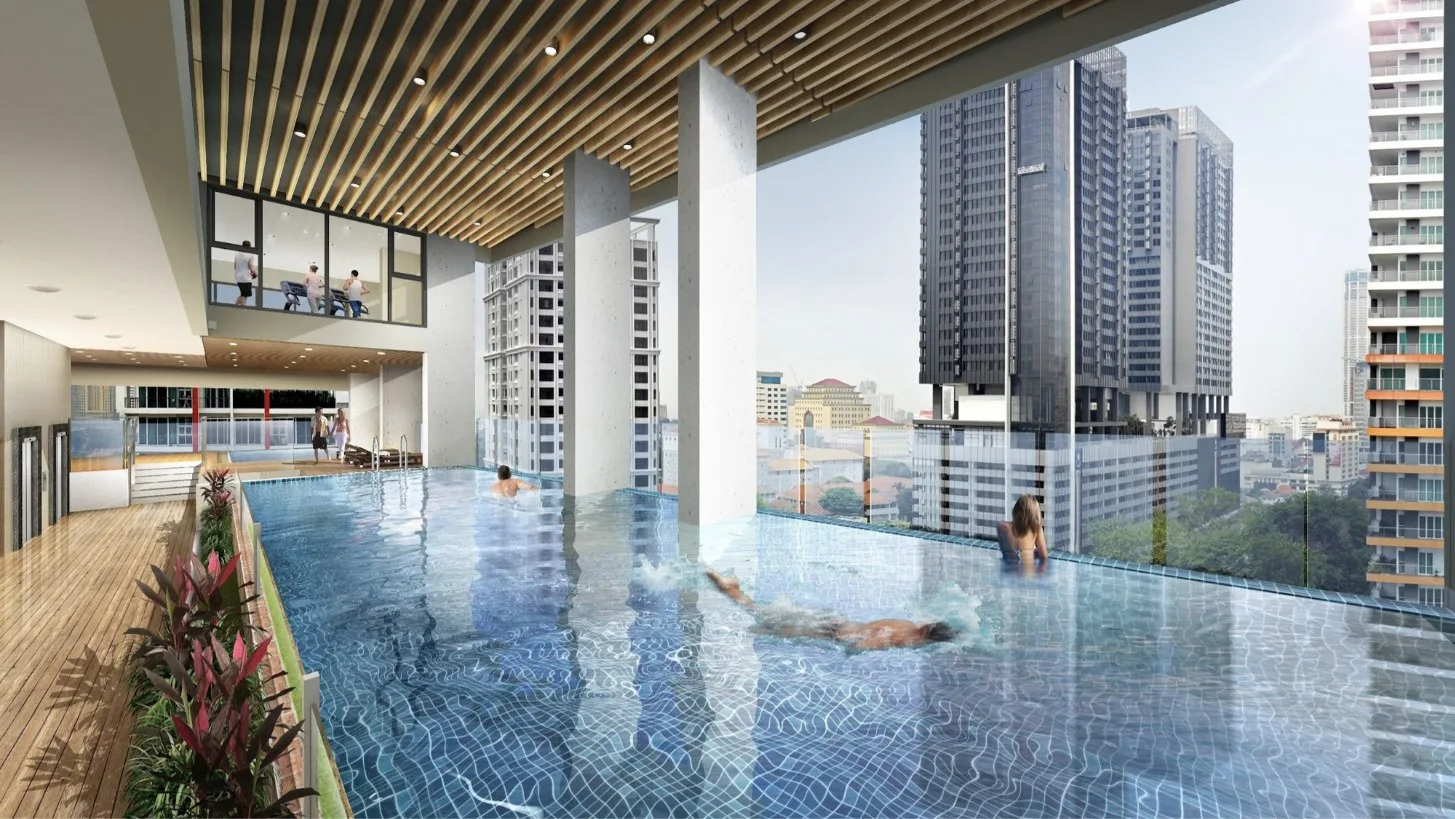 Green City Residence infinity pool, artist's impression, George Town, Penang