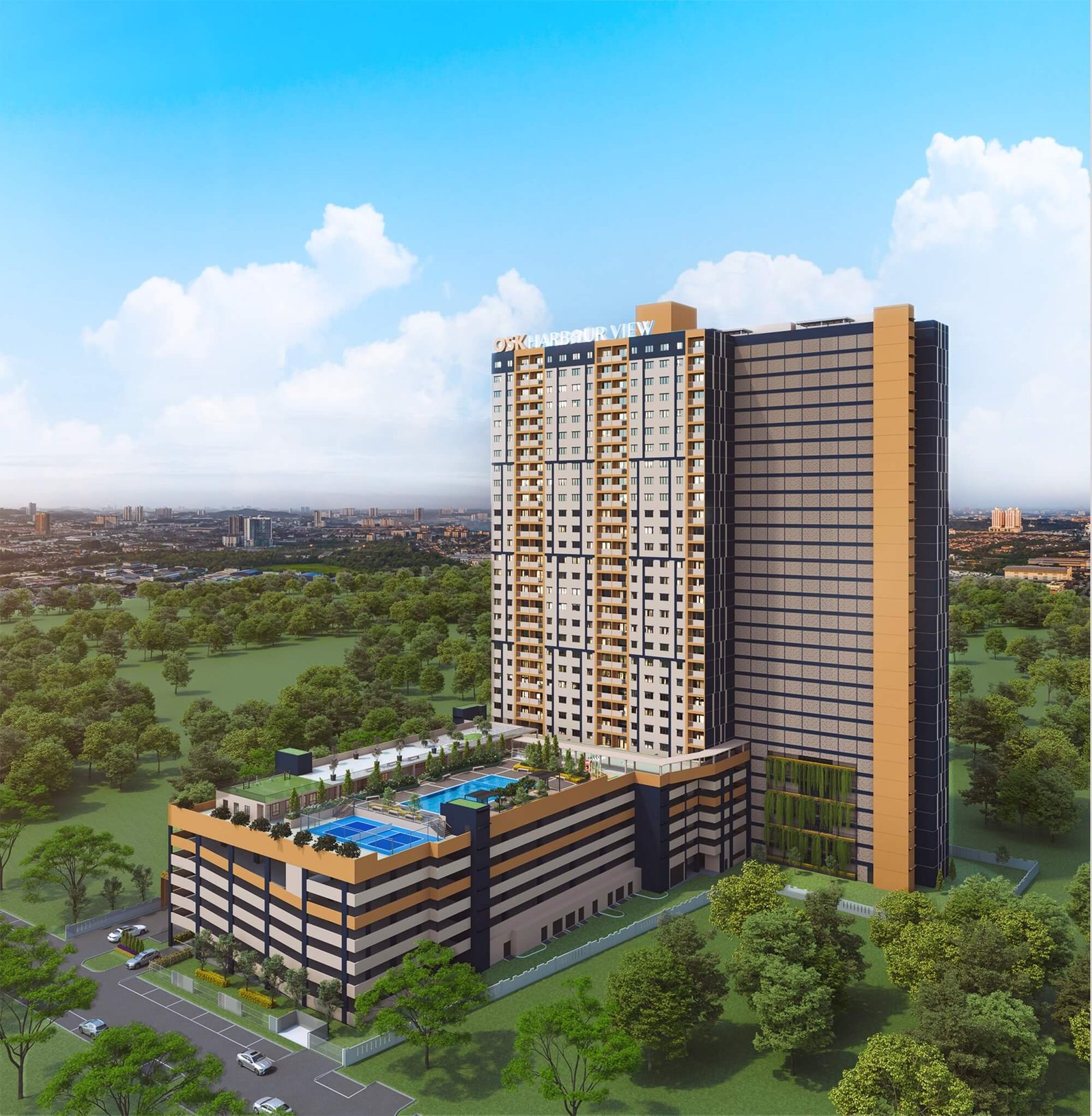 Harbour View Residence, Butterworth, Penang — second official artist's impression from the developer's project website