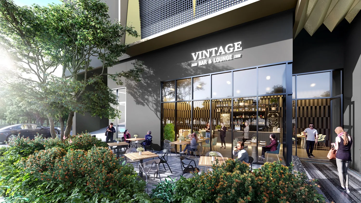 Level G Al Fresco Retail frontage at Hugoz Suites @ KL City Centre by Armada Istimewa Sdn Bhd, Jalan Yap Kwan Seng, KL City Centre, Kuala Lumpur, Wilayah Persekutuan Kuala Lumpur