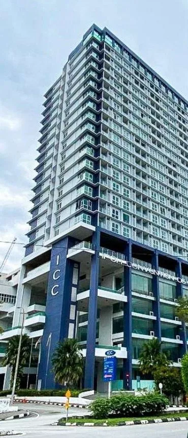 ICC Suites tower above the Ipoh Convention Centre podium on Jalan Dato Seri Ahmad Said, developed by Sycal ICC Properties Sdn Bhd, Ipoh, Perak