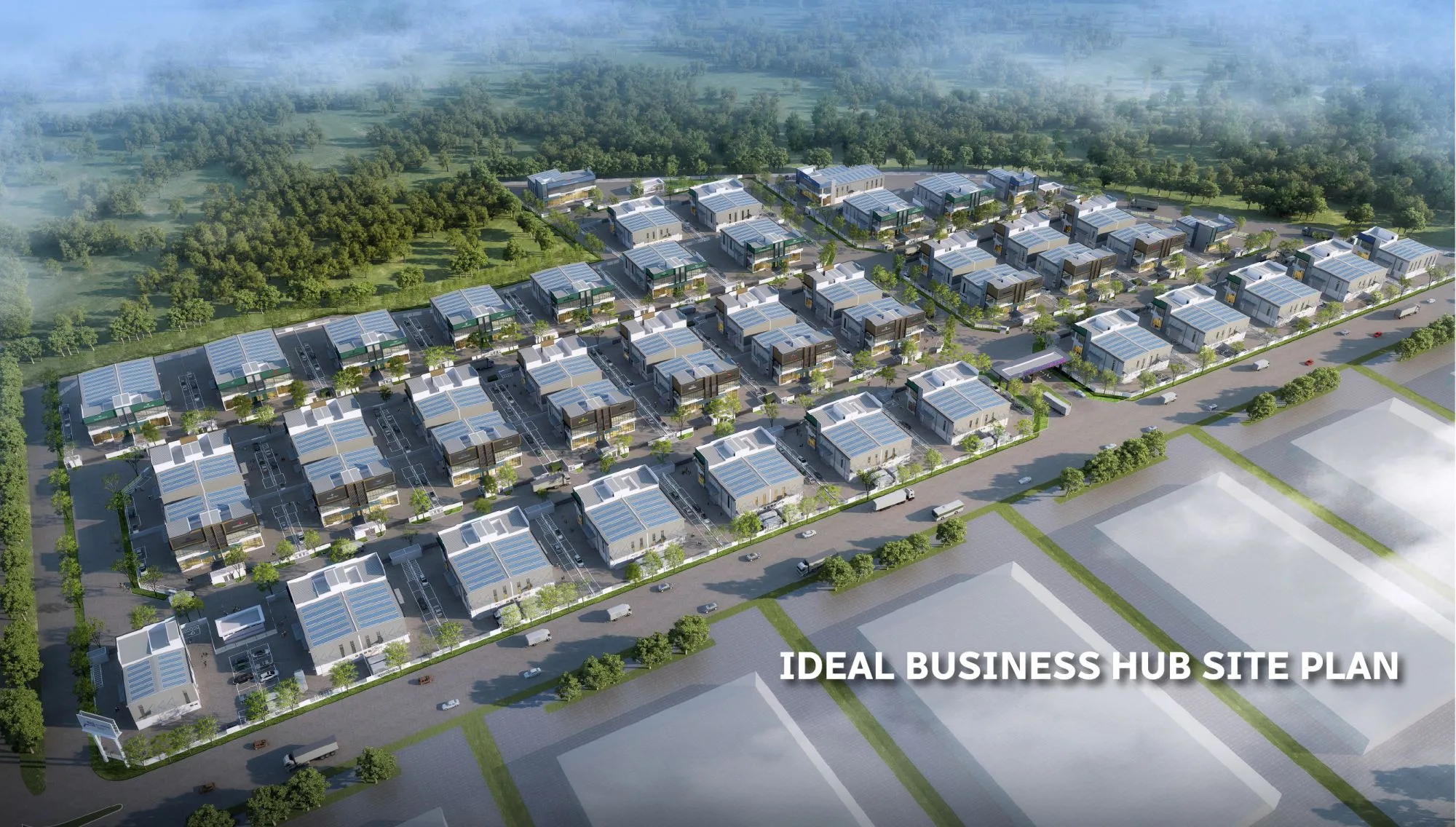 Ideal Business Hub 总平面图，槟城柏淡——发展商公布
