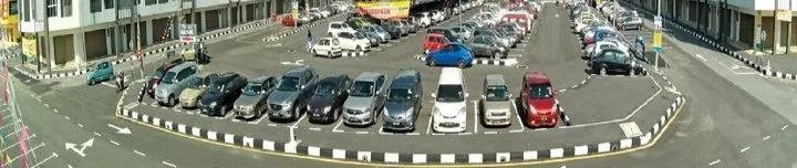 Central car park in front of the Econsave hypermarket at Jelapang Square by Team Keris Berhad, Jelapang, Ipoh, Perak