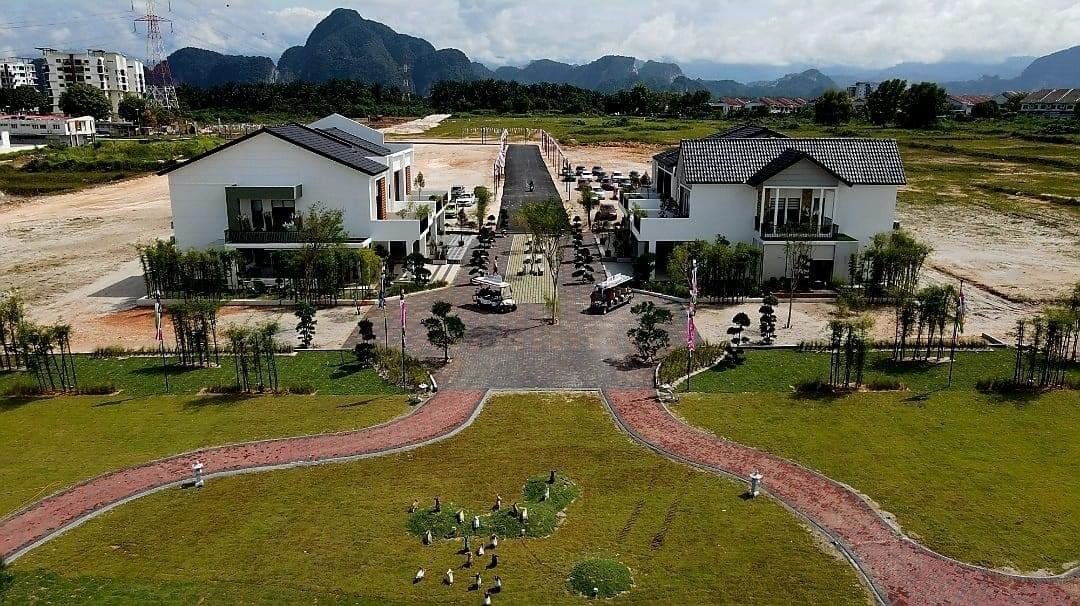 Aerial view of the show gallery and show houses at Ipoh South Precinct for Jia by Team Keris, Ipoh, Perak