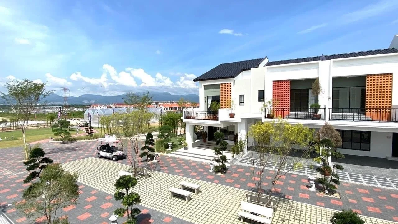 Show house with courtyard landscaping at Jia @ Ipoh South by Team Keris, Ipoh, Perak