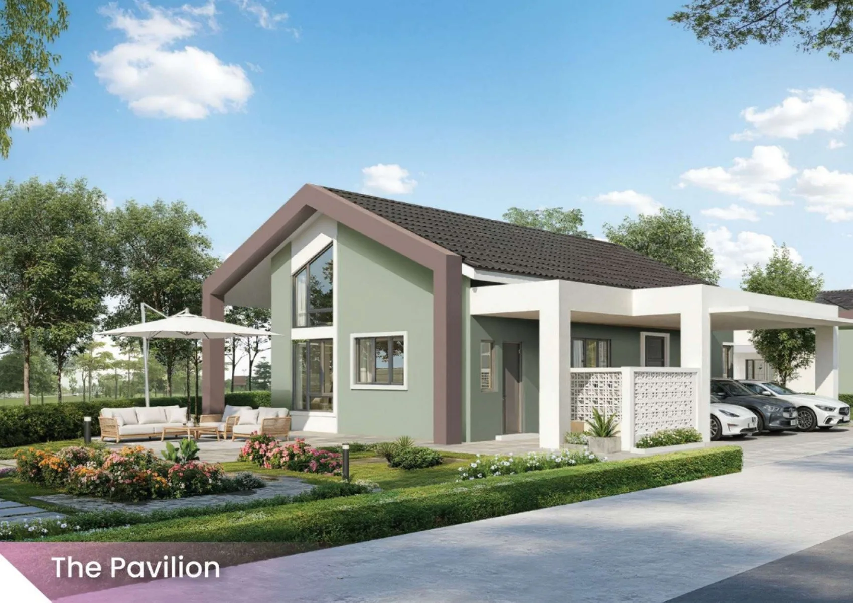 The Pavilion single-storey bungalow render at Klemeru Phase 4 by Eadepro Development, Chepor, Ipoh, Perak