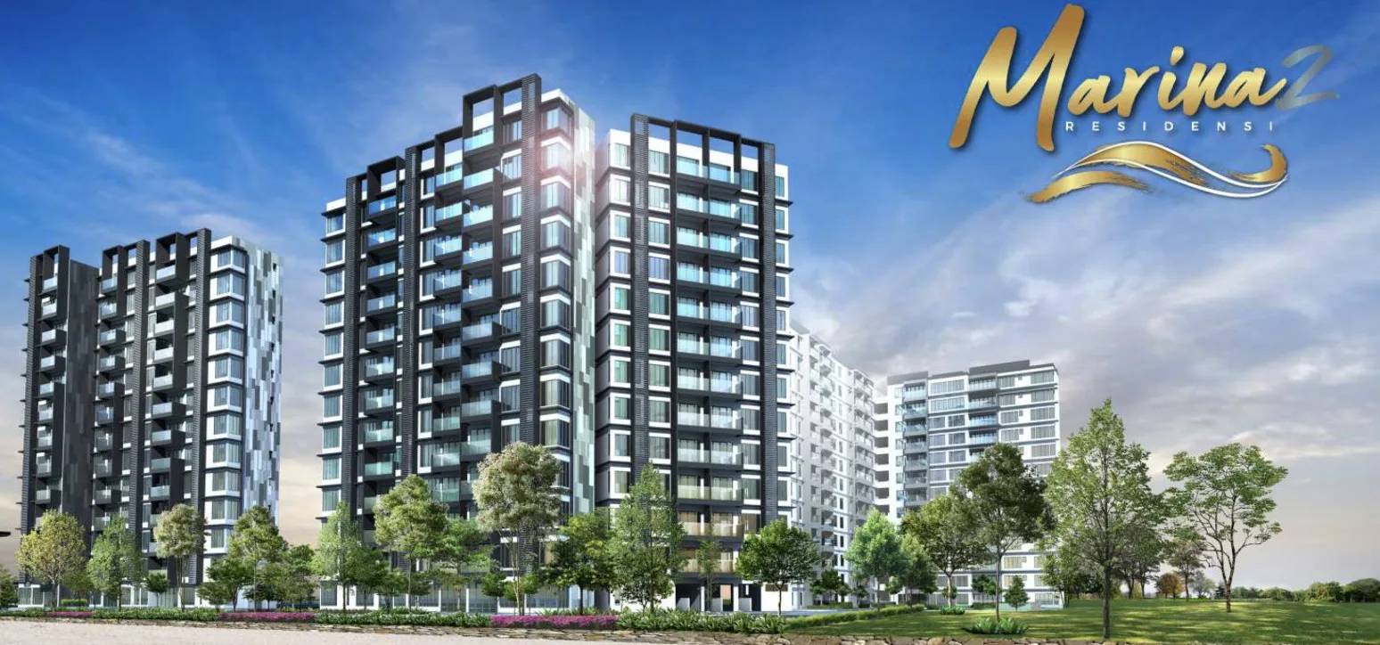 Marina Residences 2 Blocks E and F, artist's impression of the condominium blocks, Butterworth, Penang