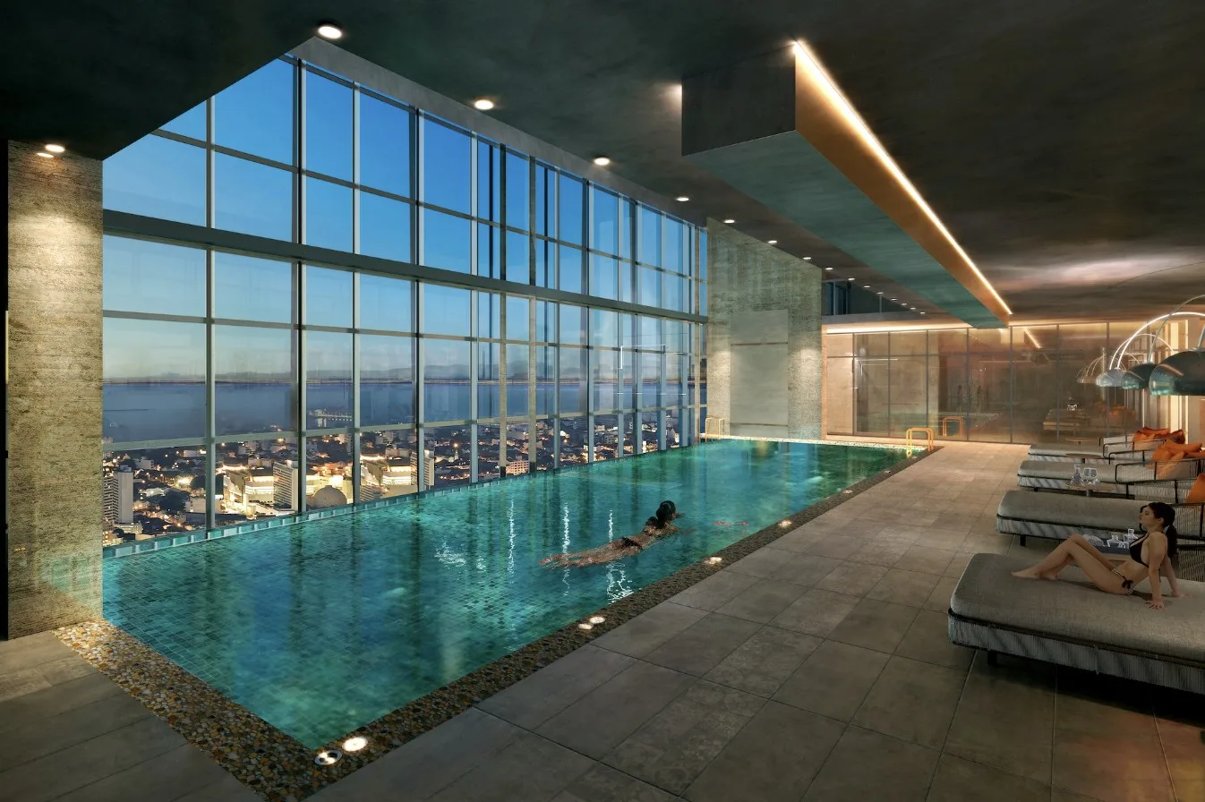 Maritime Signature sky infinity pool, artist's impression, Jelutong, Penang