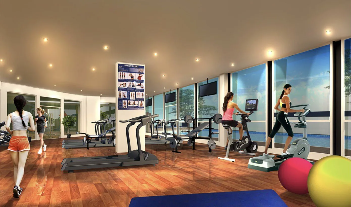 Marminton Homes gym room, artist's impression, Raja Uda, Butterworth, Penang