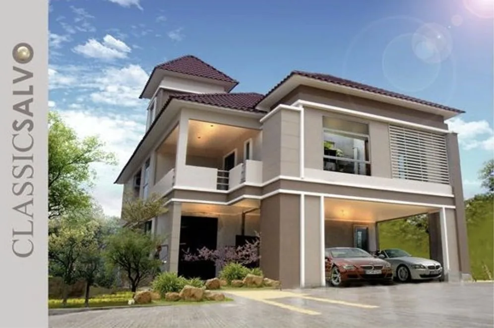 Orchard Villa two-storey detached house in the design the developer called Classic Salvo, artist's impression, Simpang Ampat, Penang