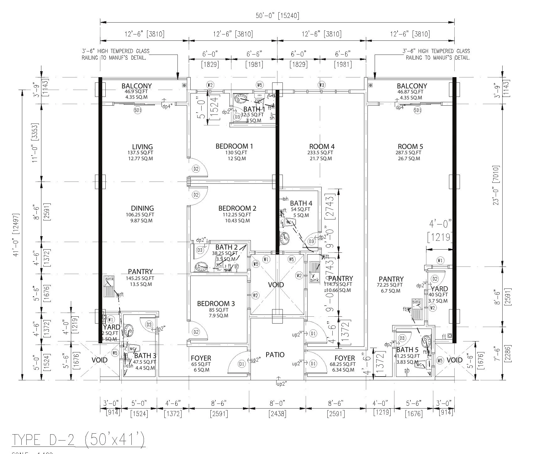 Type D-2 floor plan, Pangsapuri Putra Bercham by Foh Siong Development Sdn Bhd, Bandar Baru Putra, Bercham, Ipoh, Perak