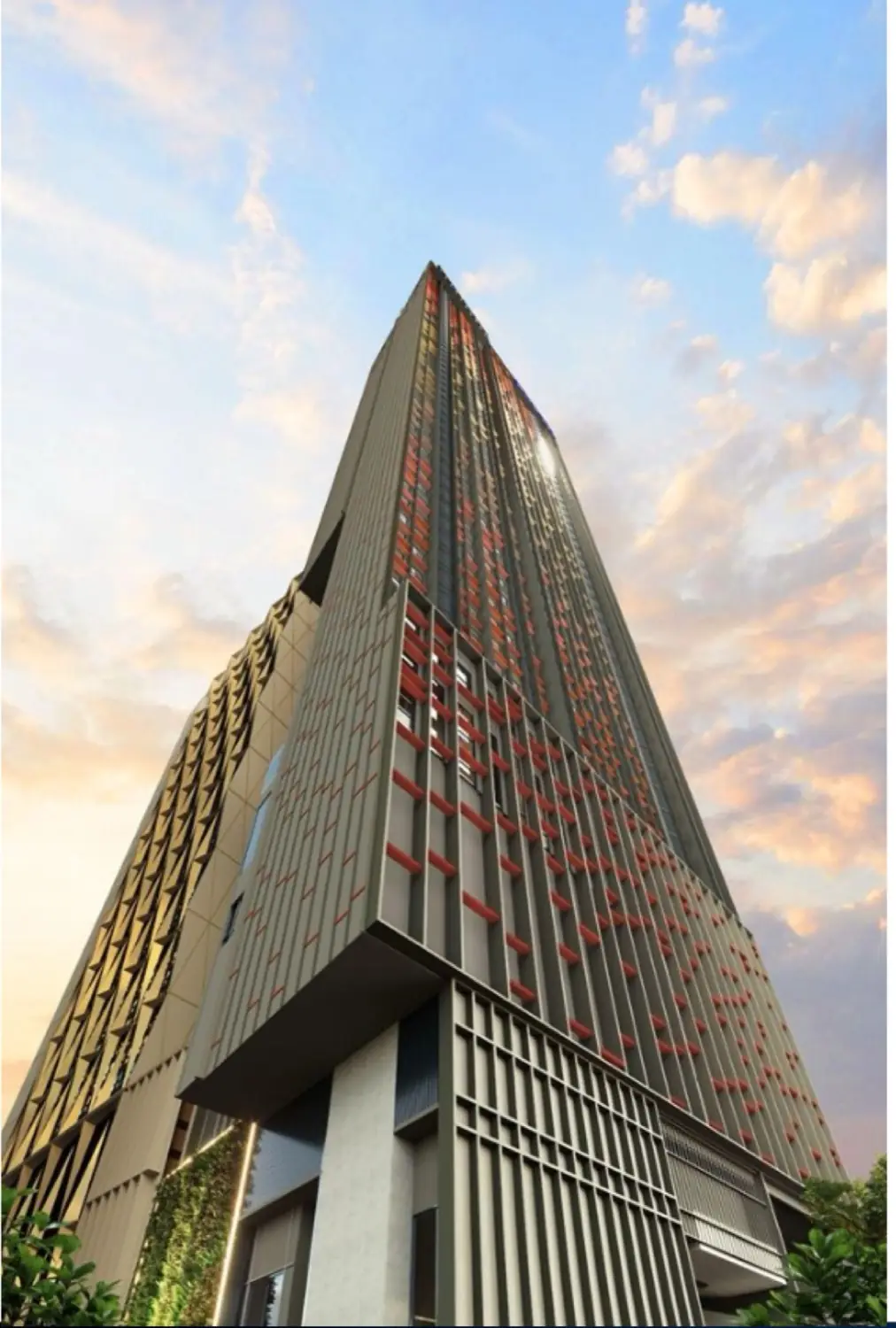 Tower exterior at sunset at Phoeniz Suites @ KL City Centre by EXSIM YKS 54 Sdn Bhd, Jalan Yap Kwan Seng, KL City Centre, Kuala Lumpur, Wilayah Persekutuan Kuala Lumpur
