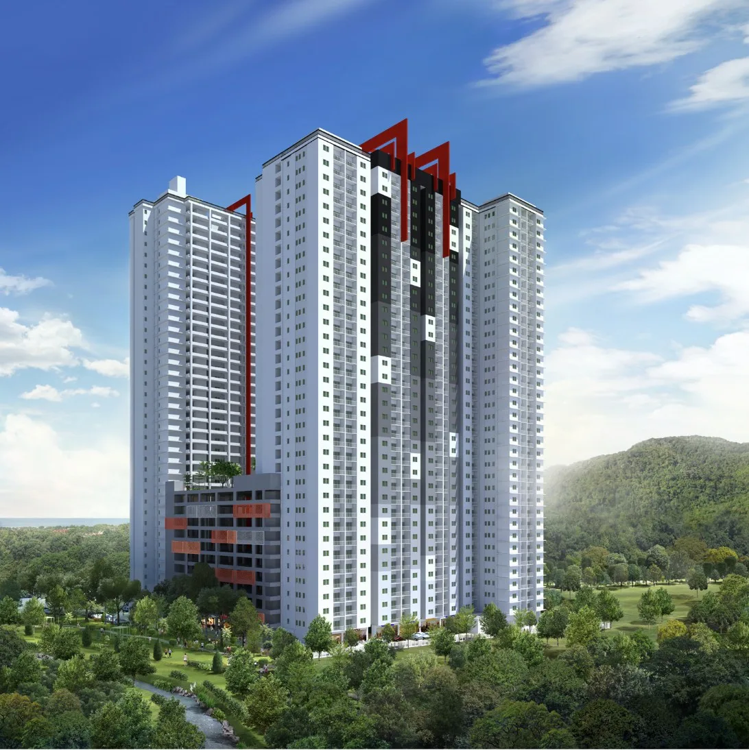 Ramah Pavilion Block B artist's impression, Teluk Kumbar, Penang
