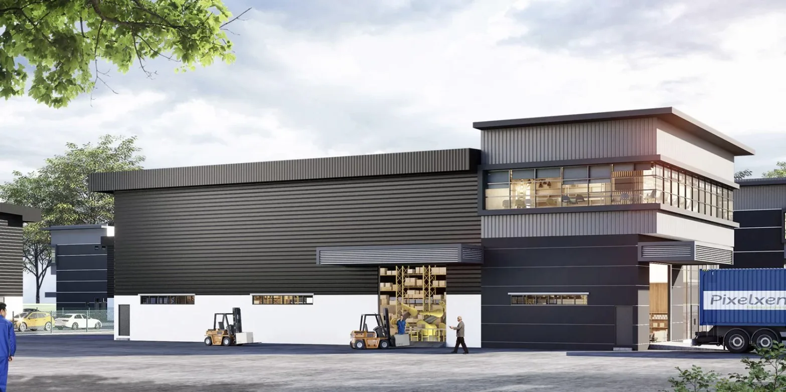 Regalway Industrial Hub 独立式厂房侧面效果图，槟城新邦安拔
