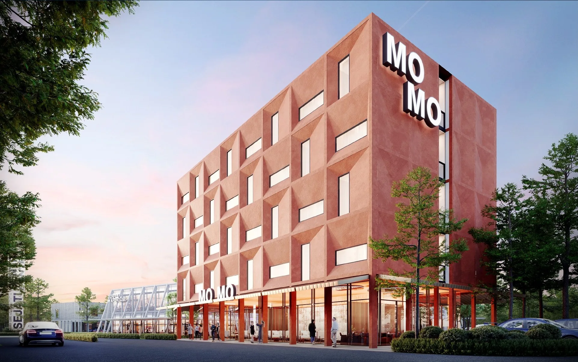 Artist’s impression of the five-storey boutique hotel, from the developer’s brochure at Sejati Sentral, Mile 7, Jalan Airport, Sandakan, Sabah