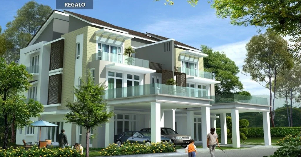 Sentrino Regalo three-storey semi-detached house in Alma, Bukit Mertajam, Penang — official image from the developer