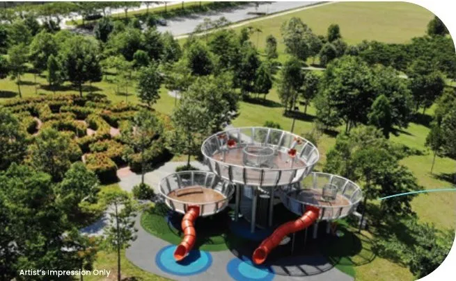 Artist's impression of the playground in the 4.1-acre SVG Park at Silver Valley Gardens, Chepor, Ipoh