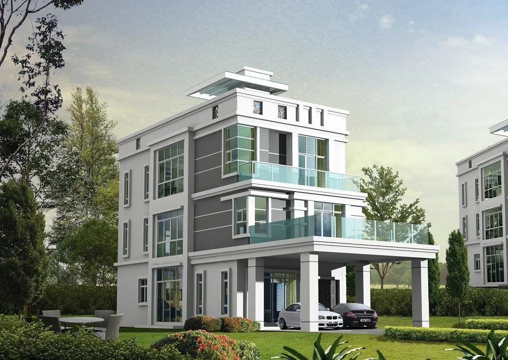 Starhill Luxury Residences three-storey detached house, artist's impression, Gelugor, Penang