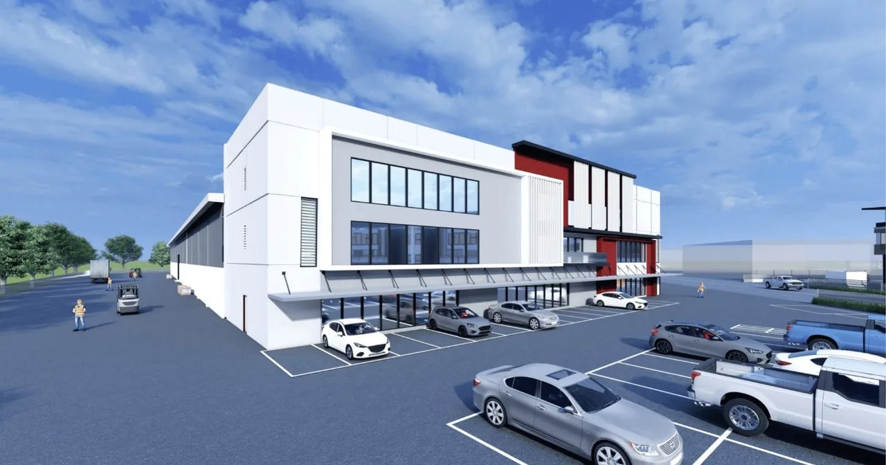 Sungai Bakap Industrial Park two-storey detached industrial unit on Plot 21, artist's impression, Sungai Bakap, Penang
