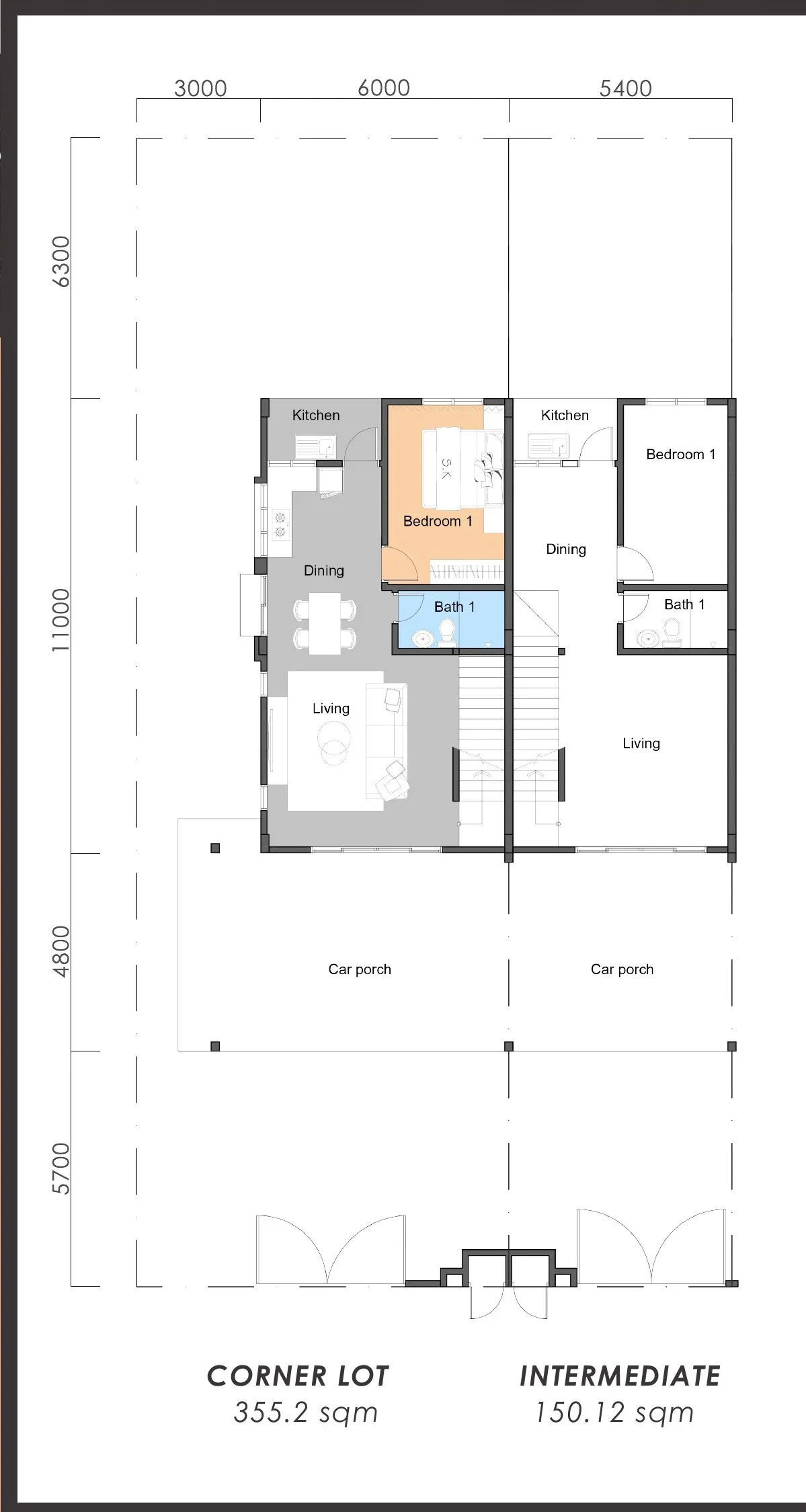 Taman Flamingo Phase 4 lot layout, corner lot and intermediate lot at Taman Flamingo, Menggatal, Kota Kinabalu, Sabah