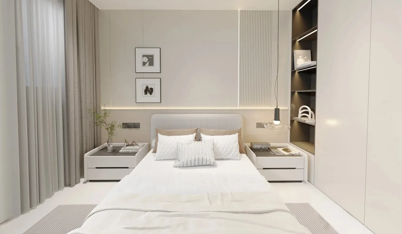 Taman Harmoni Indah bedroom interior, artist's impression, Nibong Tebal, Penang