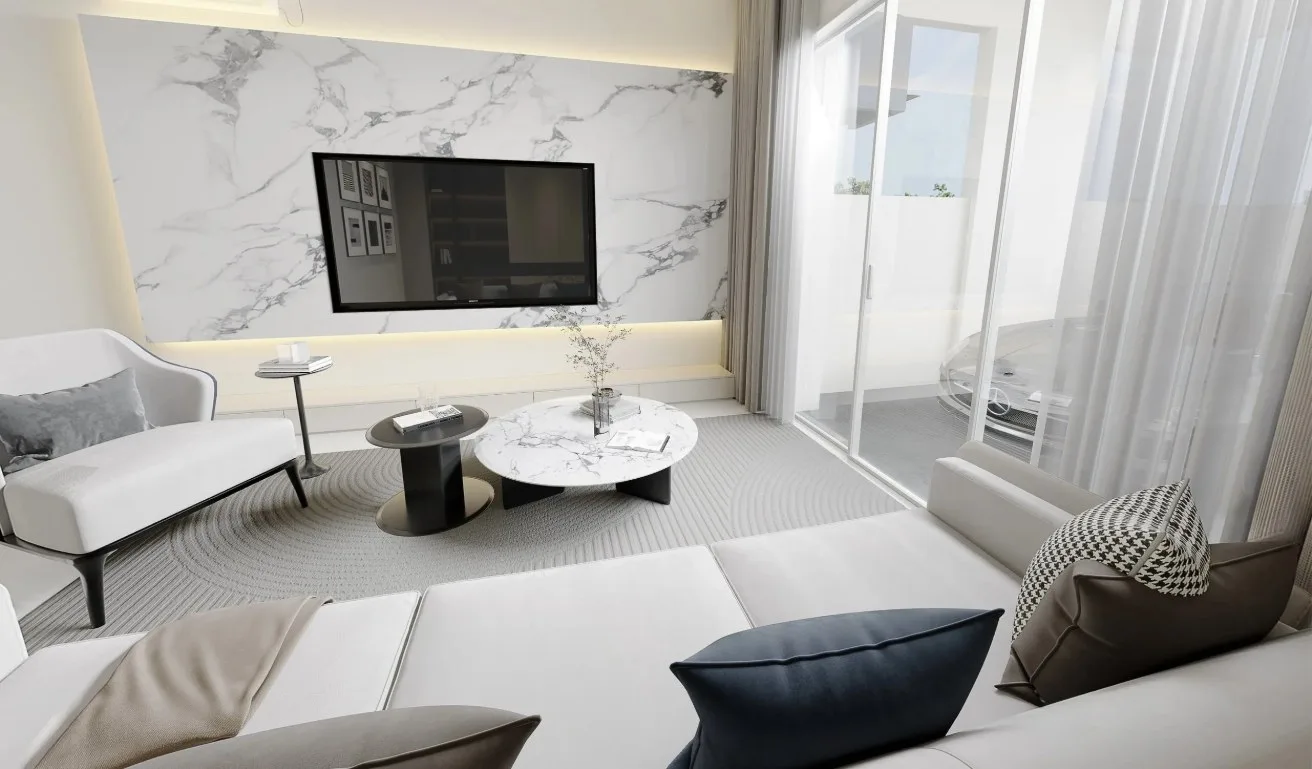 Taman Harmoni Indah living room interior, artist's impression, Nibong Tebal, Penang