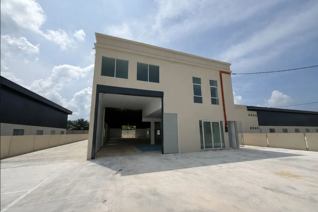 Valdor @ Taman IKS Nafiri completed two-storey detached factory with an open loading bay and concrete yard, Sungai Bakap, Penang