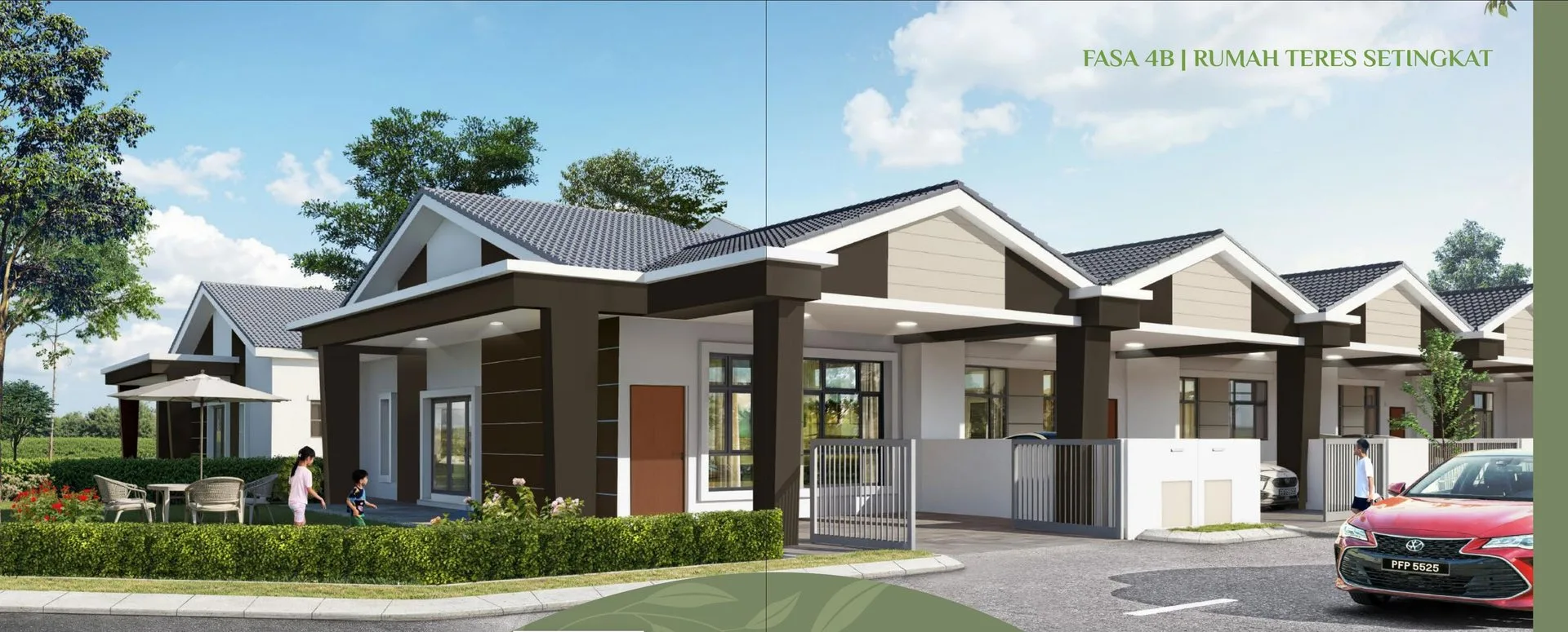 Artist's impression of the Phase 4B single-storey terrace houses at Taman Impiana, Bidor, Perak, from the developer's advertisement filed with the housing ministry