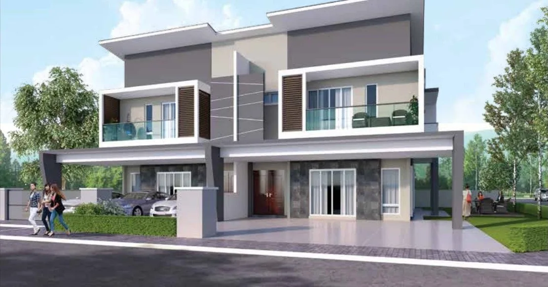 Double-storey semi-detached house pair at Taman Lapangan Harmoni Phase 4 by Seong Maju Properties Sdn Bhd, Pengkalan / Pasir Puteh, Ipoh, Perak