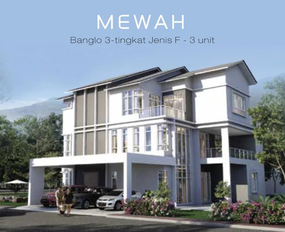 Taman Lembah Permai Phase 6 Mewah three-storey bungalow, Type F, artist's impression, Bukit Mertajam, Penang