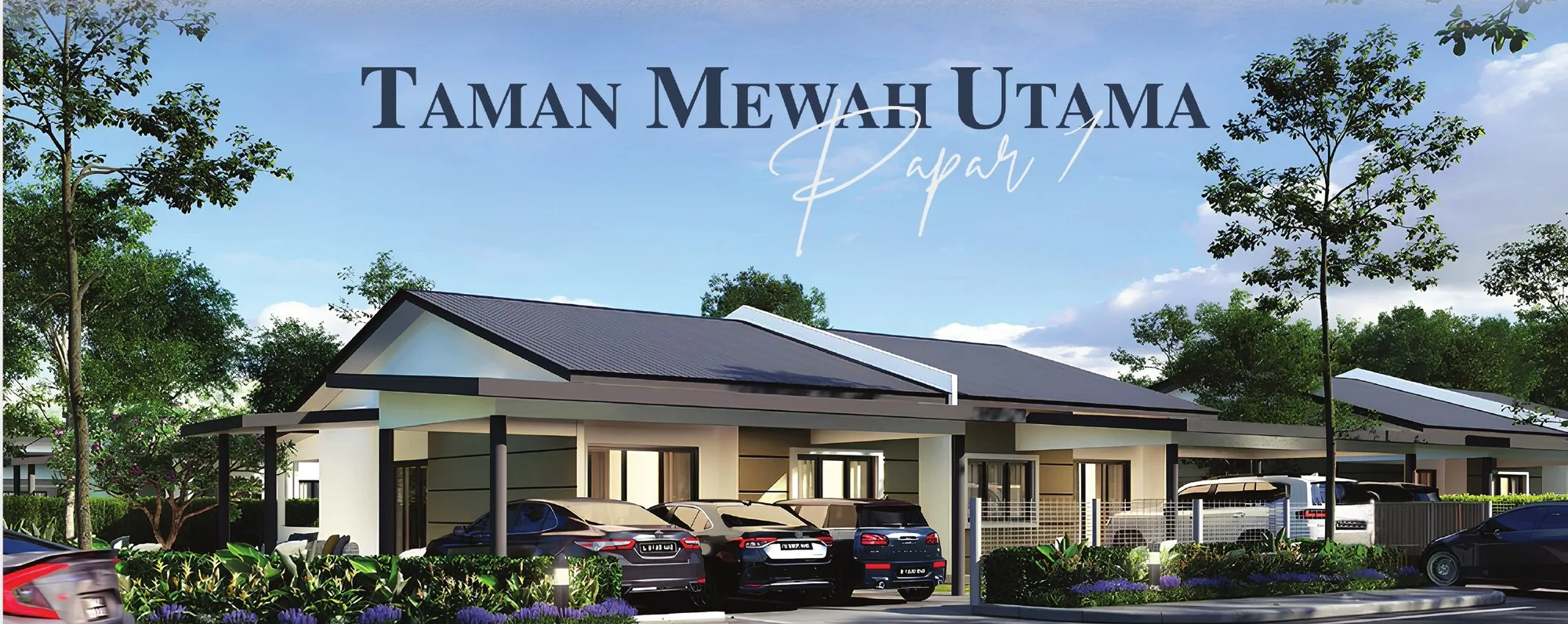 沙巴吧巴 Jalan Melugus Taman Mewah Utama 单层半独立式效果图（发展商手册）