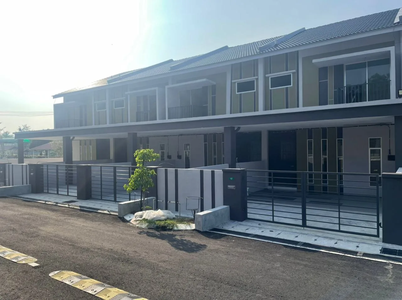 Completed double-storey terrace houses at Taman Sejahtera by Supreme Infinity Land Sdn Bhd, Kuala Kangsar, Perak
