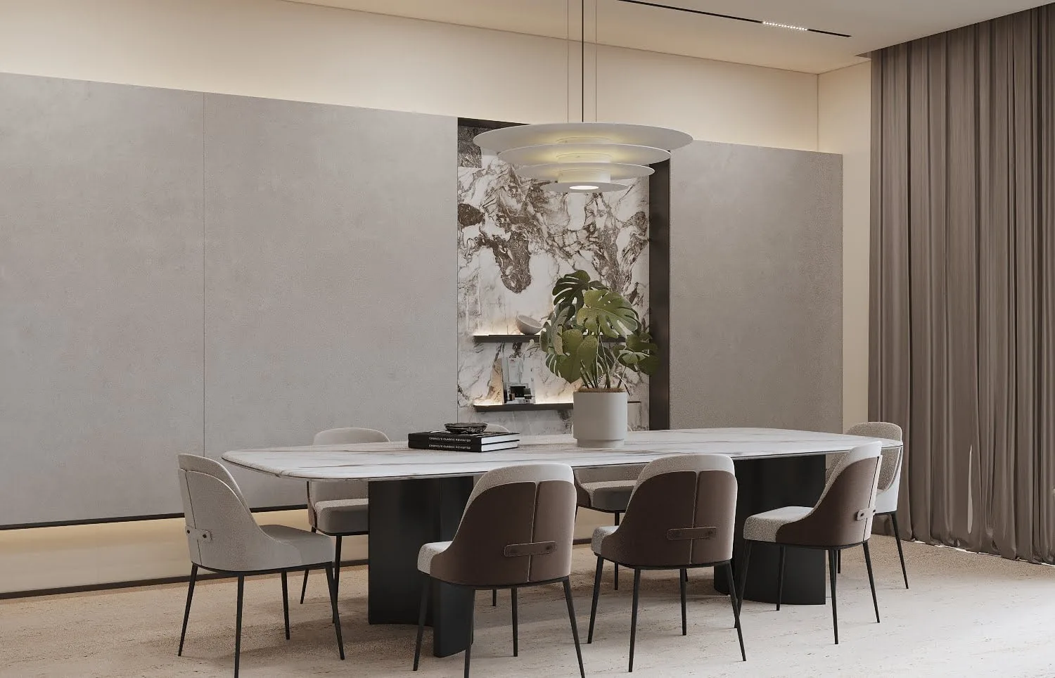 The Anton dining area interior, Pulau Tikus, Penang — artist's impression from the developer