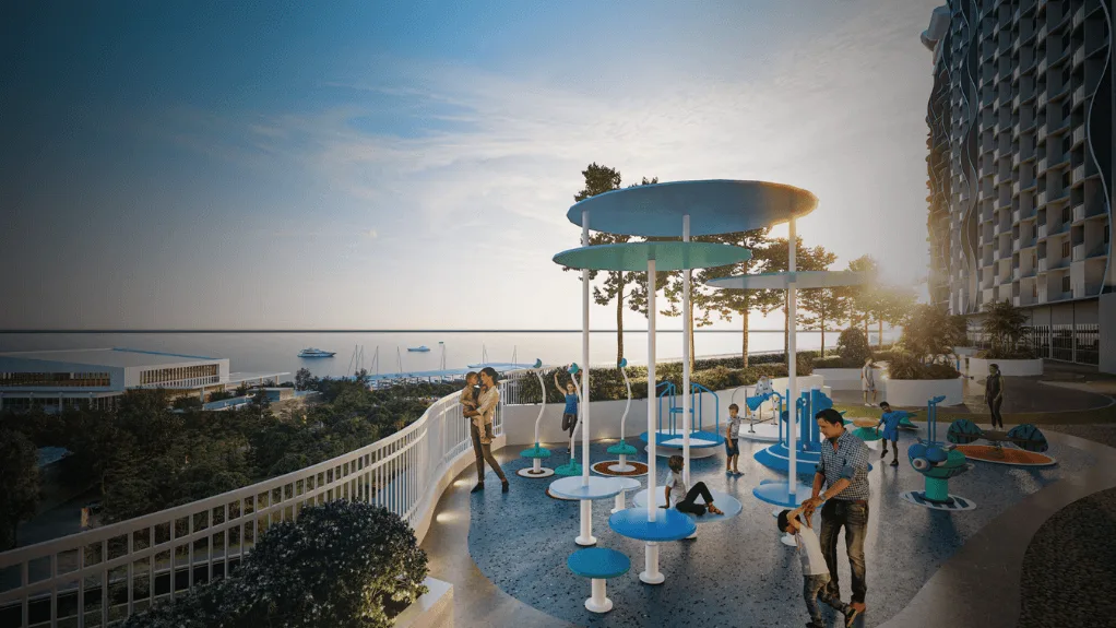 The Pier children's playground deck — artist's impression from the developer, Penang World City