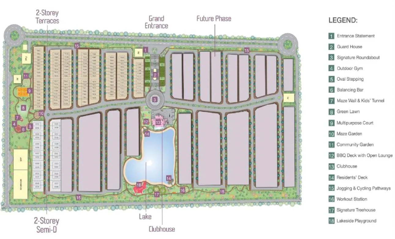 The Weld Tawau master plan of Weld West Residence with outdoor facilities at The Weld, Jalan Sin Onn, Tawau, Sabah