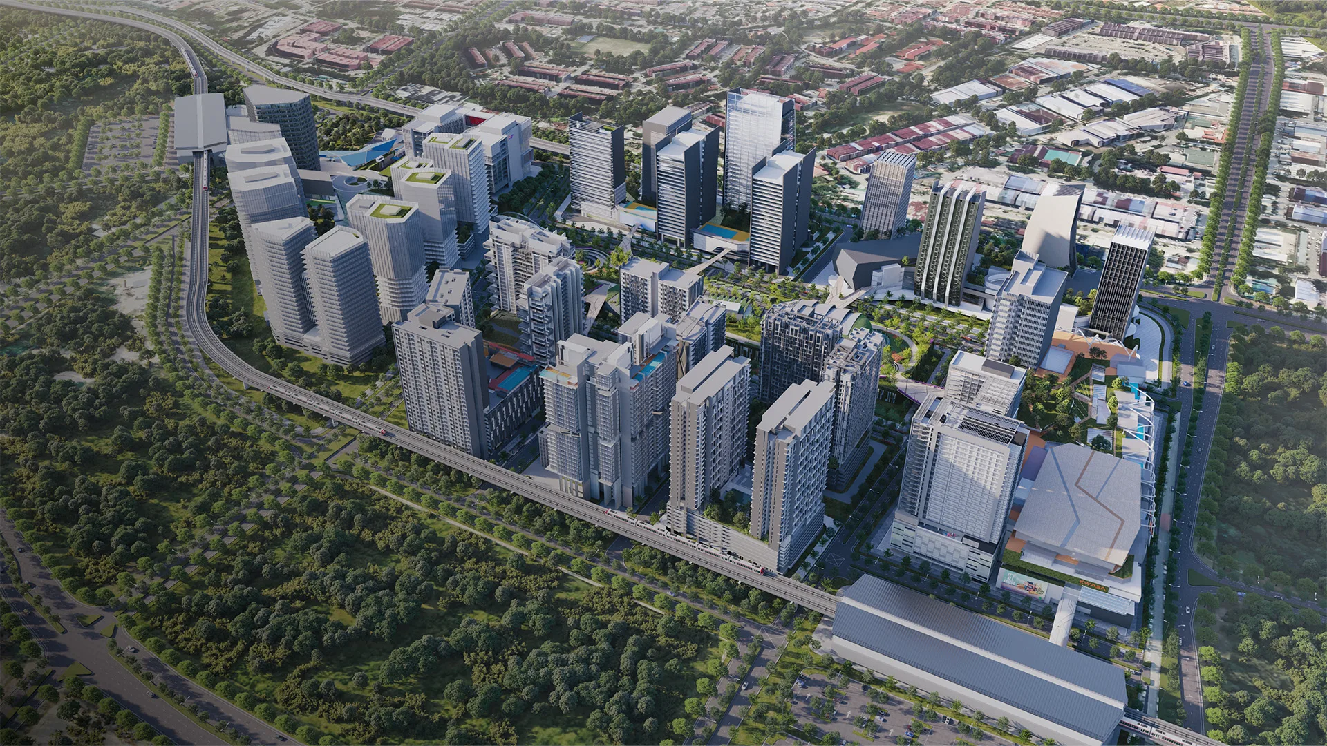 Development render at Tujuh Residences by Kwasa Sentral Sdn Bhd, Kwasa Damansara City Centre, Petaling, Shah Alam, Selangor