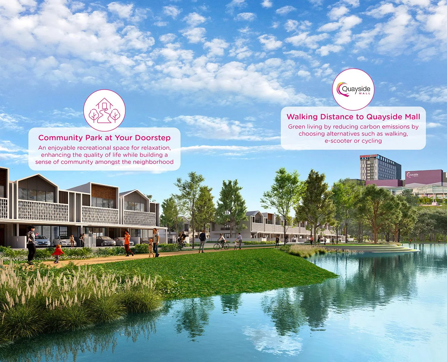Developer gallery render attributed to Levane Residences (KPKT project 19085-5) by its own filename, a completed precinct, subject not established, at twentyfive7 by Gamuda Land (Kemuning) Sdn. Bhd., twentyfive7 township, Daerah Kuala Langat, Telok Panglima Garang, Selangor