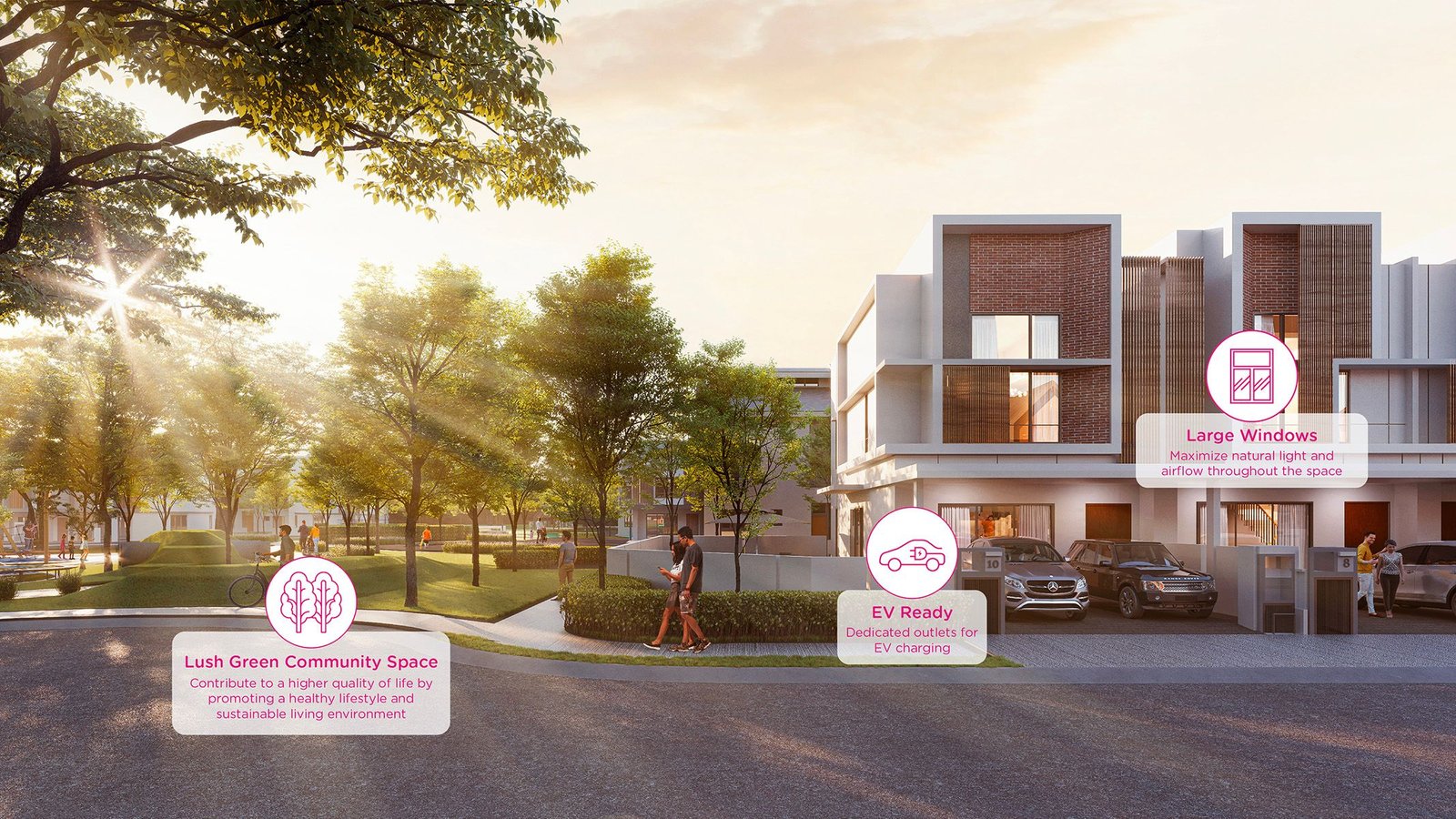 Developer gallery render attributed to Levane Residences (KPKT project 19085-5) by its own filename, a completed precinct, subject not established, at twentyfive7 by Gamuda Land (Kemuning) Sdn. Bhd., twentyfive7 township, Daerah Kuala Langat, Telok Panglima Garang, Selangor