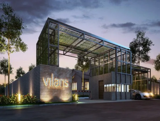 Vilaris Courtyard entrance and guardhouse, artist's impression, Batu Uban, Penang